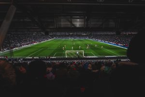 Innenansicht der Red Bull Arena beim Testspiel gegen den FC Bayern München